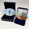 blank zinc alloy gold award marathon run medal